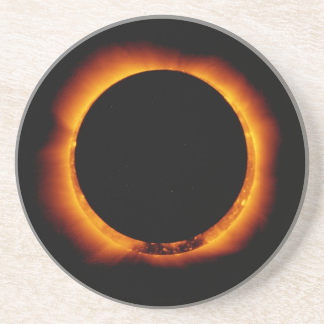 Near Total Solar Eclipse Coaster (Front)