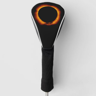 Near Total Solar Eclipse Golf Head Cover