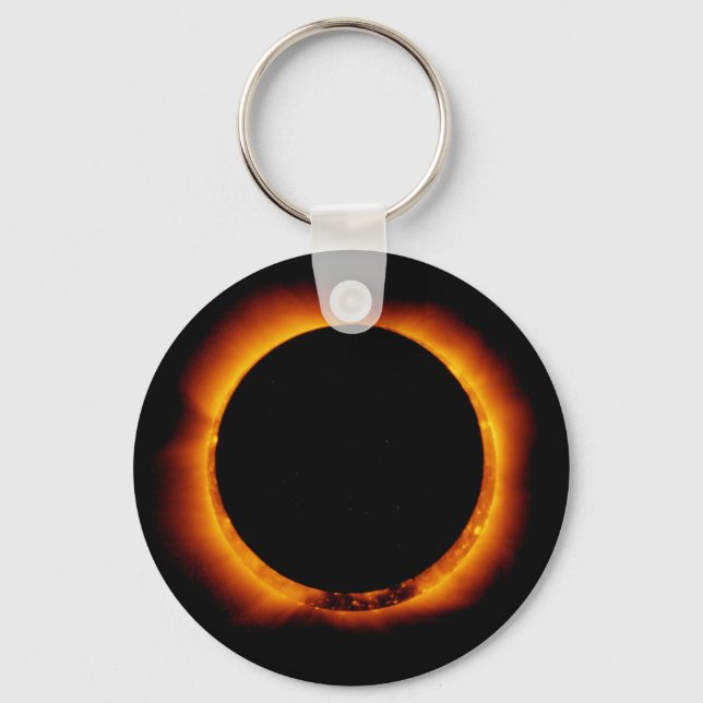 Near Total Solar Eclipse Keychain (Front)