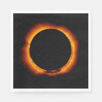 Near Total Solar Eclipse Napkin