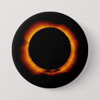 Near Total Solar Eclipse Pinback Button by GigaPacket at Zazzle