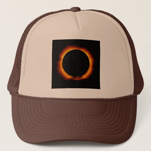 Near Total Solar Eclipse Trucker Hat