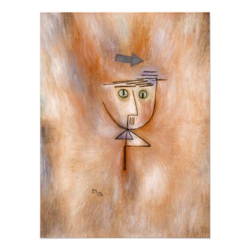 Nearly Hit by Paul Klee Photo Print