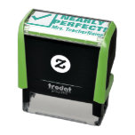 [ Thumbnail: "Nearly Perfect!" Acknowledgement Rubber Stamp ]