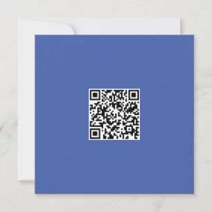 Neat Blue Monochrome Modern Vibe QR Code Card