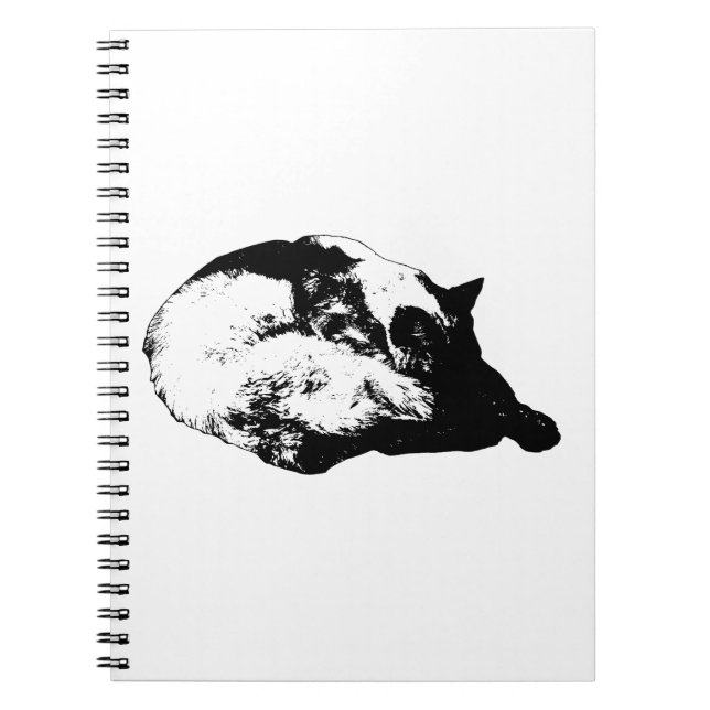 neat curl silhouette notebook (Front)