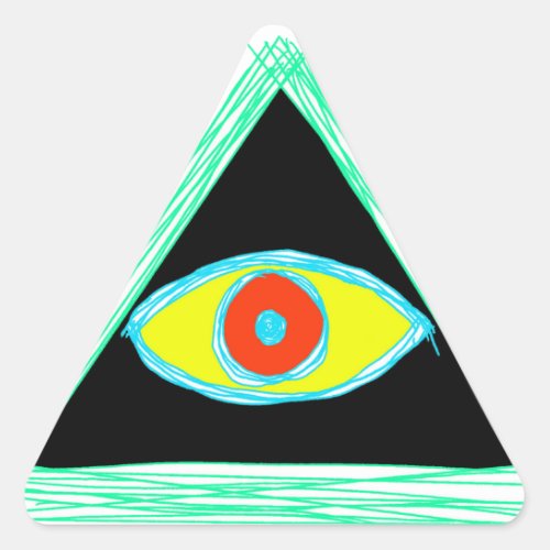 Neat Illuminati Triangle Sticker