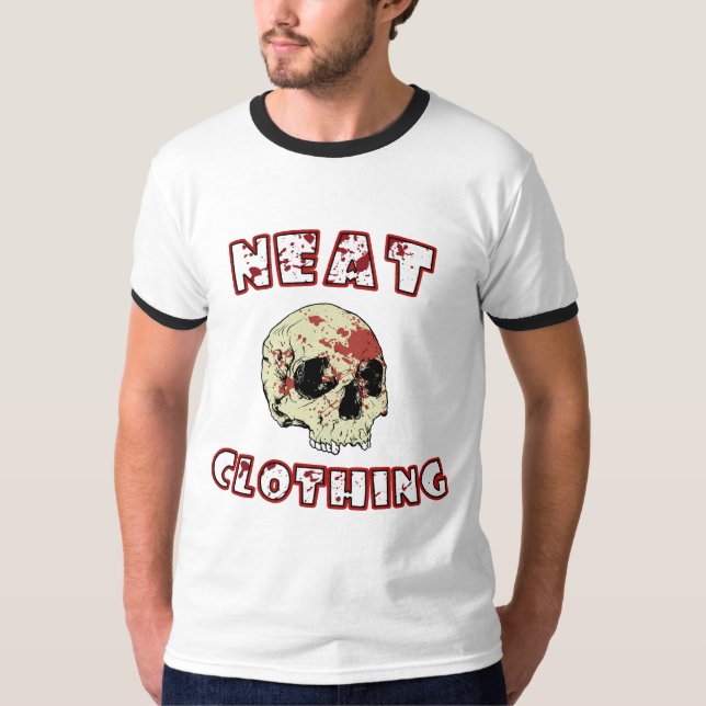 Neat Skull Ringer Shirt (Front)