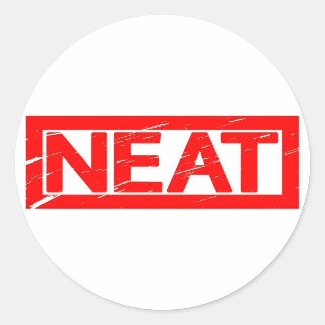 Neat Stamp Classic Round Sticker (Front)