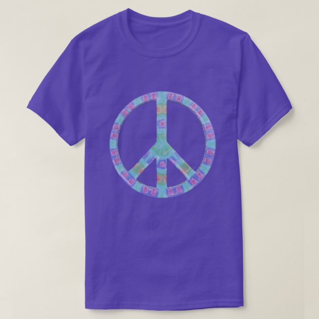 Neato Pastel Peace Symbol T-Shirt (Design Front)