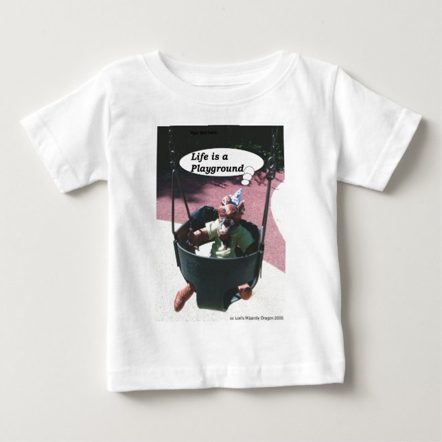 Nebby III in the swing Baby T-Shirt (Front)