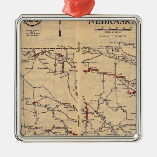 Nebraska 2 metal ornament (Front)