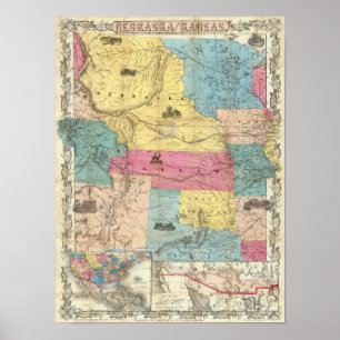 Nebraska and Kansas 3 Poster