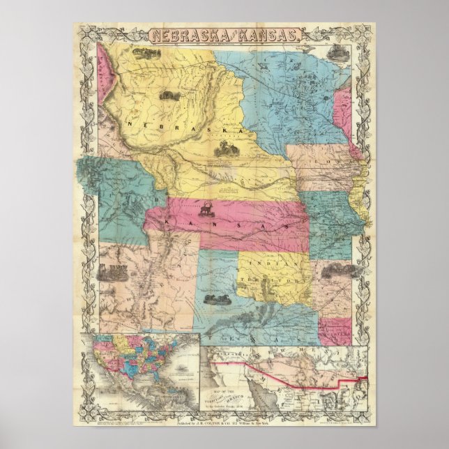 Nebraska and Kansas 3 Poster (Front)