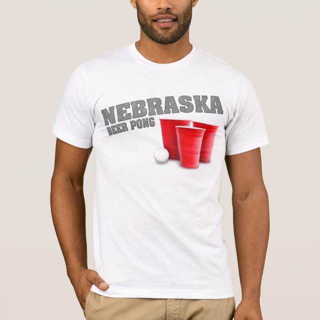 Nebraska Beer Pong T-Shirt (Front)