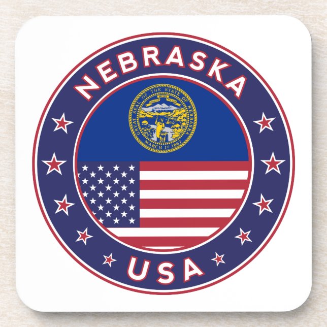 Nebraska Beverage Coaster (Front)