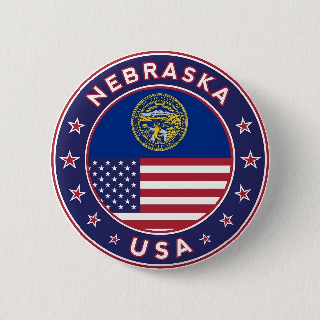 Nebraska Button (Front)