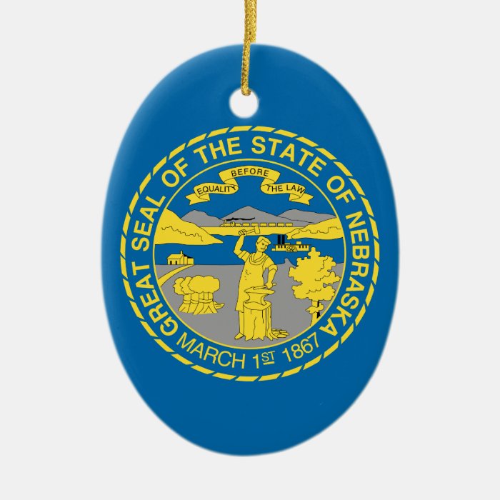 NEBRASKA CHRISTMAS ORNAMENTS