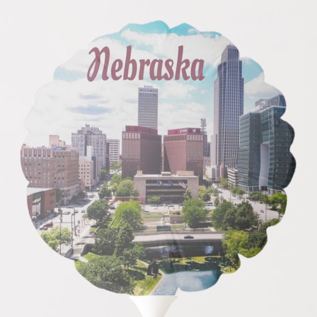 Nebraska City Skyline Omaha Balloon (Back)