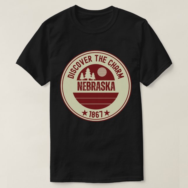 Nebraska Cornhusker State Gif  T-Shirt (Design Front)