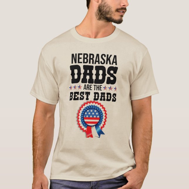 Nebraska Dads Are The Best Dads T-Shirt (Front)