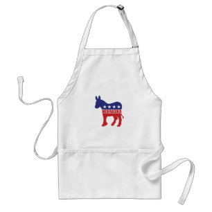 Nebraska Democrat Donkey Adult Apron