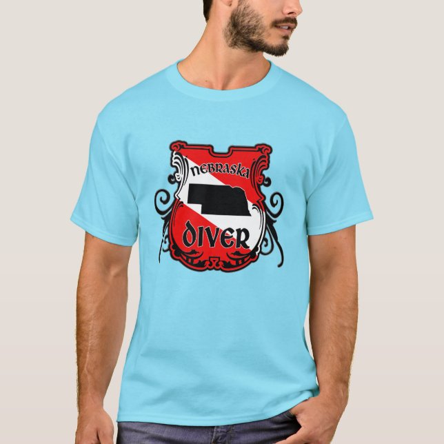 Nebraska Diver T-Shirt (Front)