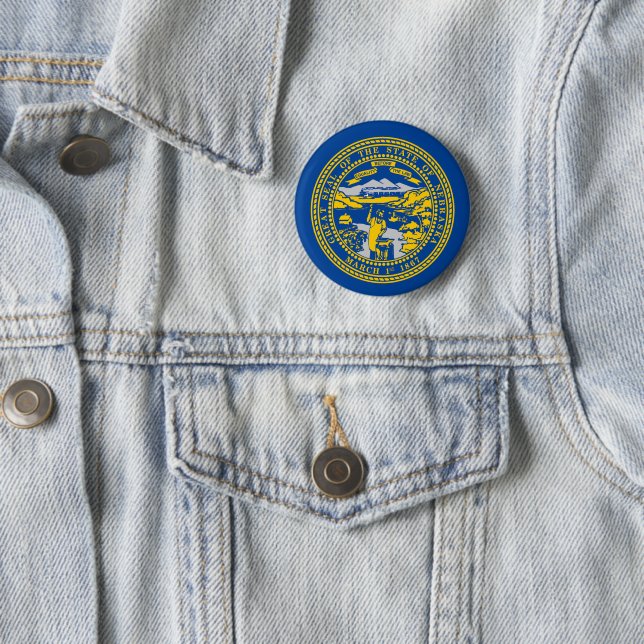 Nebraska flag button (In Situ)