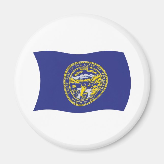 Nebraska Flag Magnet (Front)