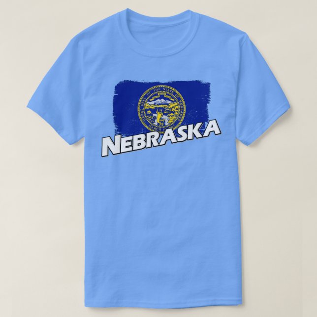 Nebraska flag T-Shirt (Design Front)