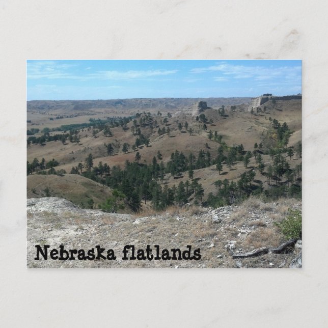 Nebraska flatlands (made ya look) postcard (Front)