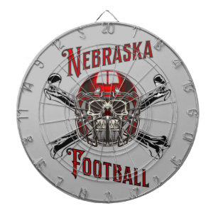 Nebraska Football - Skull & Crossbones Dart Board