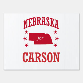 NEBRASKA FOR CARSON SIGN
