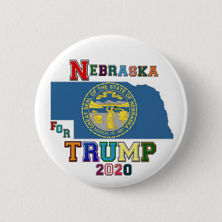 Nebraska for Trump 2020 Button