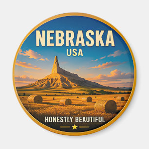Nebraska Golden Plains Scenic Escape 🟡 Magnet