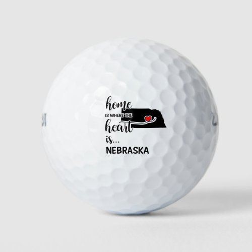 Nebraska home is where the heart is golf balls