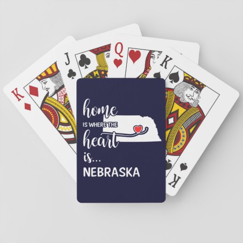 Nebraska home is where the heart is playing cards