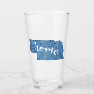 Nebraska Home Wood Grain Glass
