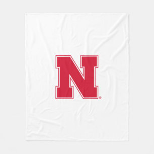 Nebraska Huskers Block N Logo Fleece Blanket