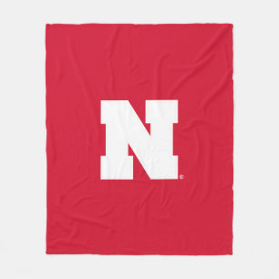 Nebraska Huskers Block N Logo Fleece Blanket