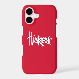 Nebraska Huskers Red Script Logo iPhone 17 Case