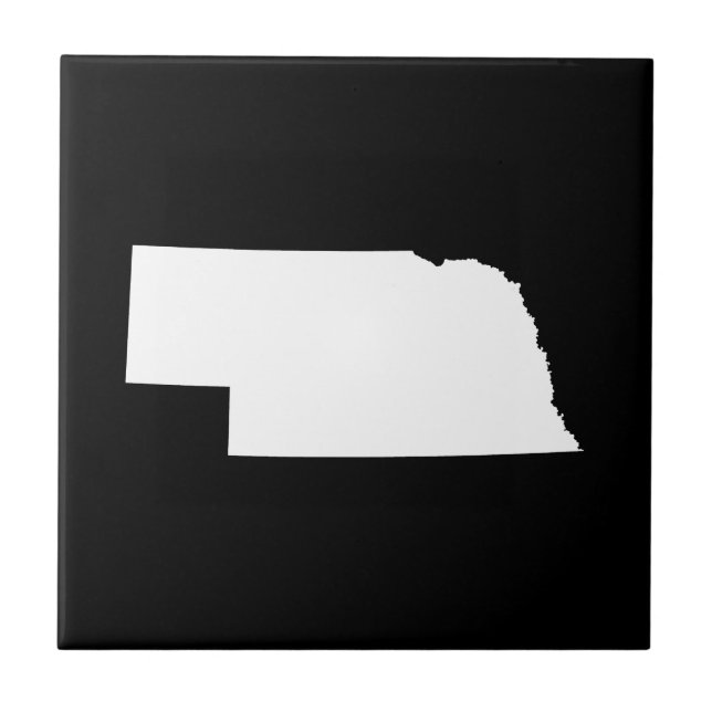 Nebraska in White Tile (Front)