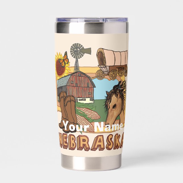 Nebraska Insulated Tumbler (Front)