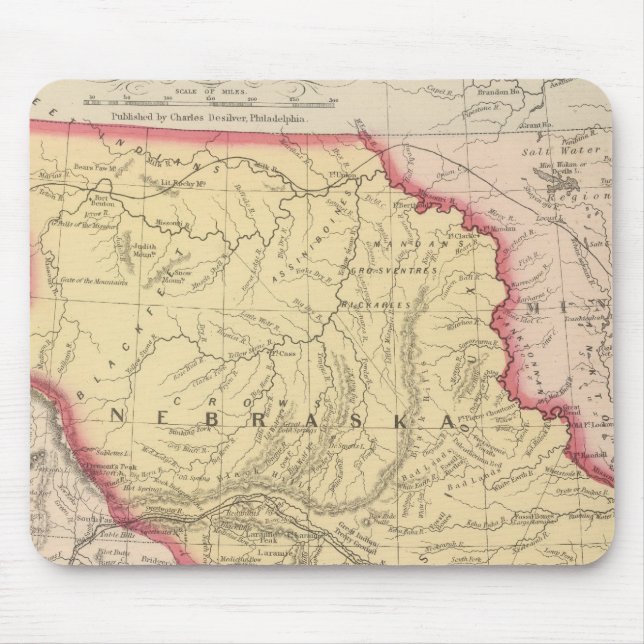 Nebraska, Kansas, New Mexico Mouse Pad (Front)