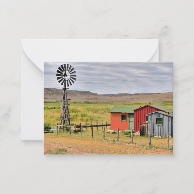 Nebraska landscape photo note card (Front)