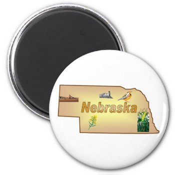Nebraska Magnet by slowtownemarketplace at Zazzle