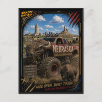Nebraska Monster Truck Off Road Art