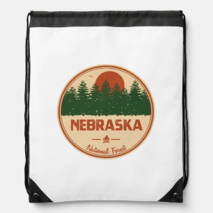 Nebraska National Forest Drawstring Bag