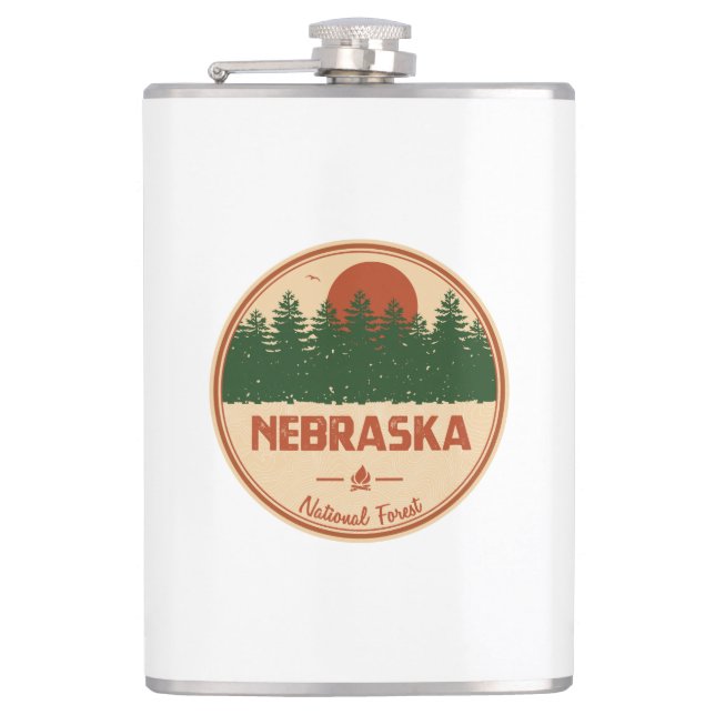  Nebraska National Forest Flask (Front)