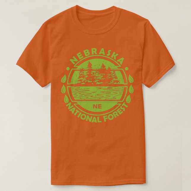 Nebraska National Forest Nebraska State Nature Lan T-Shirt (Design Front)